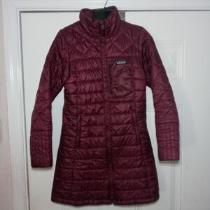 Patagonia Womens Maroon Radalie Parka Full Zip Size XS